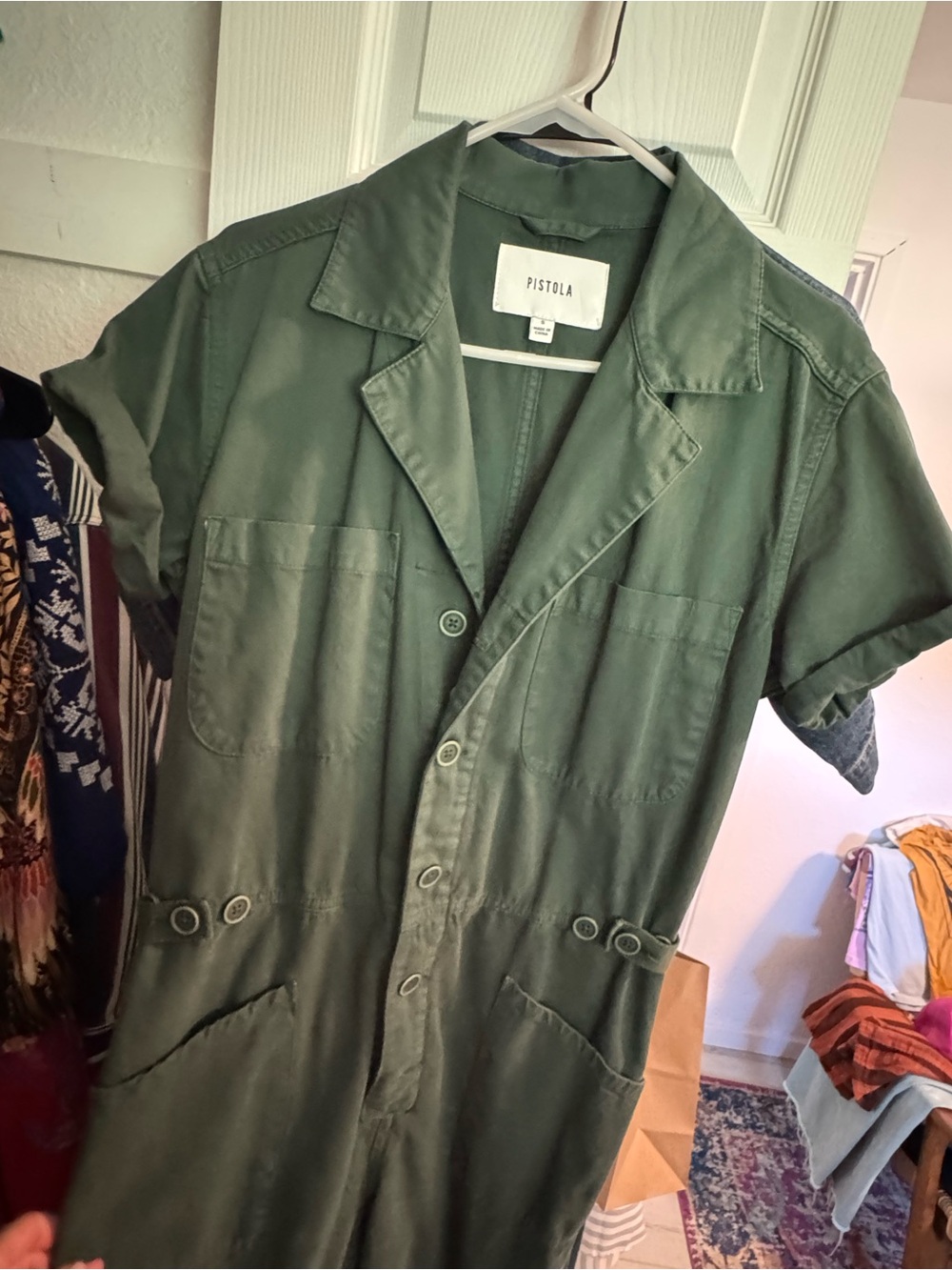 pistola Olive Green Military Utility Jacket